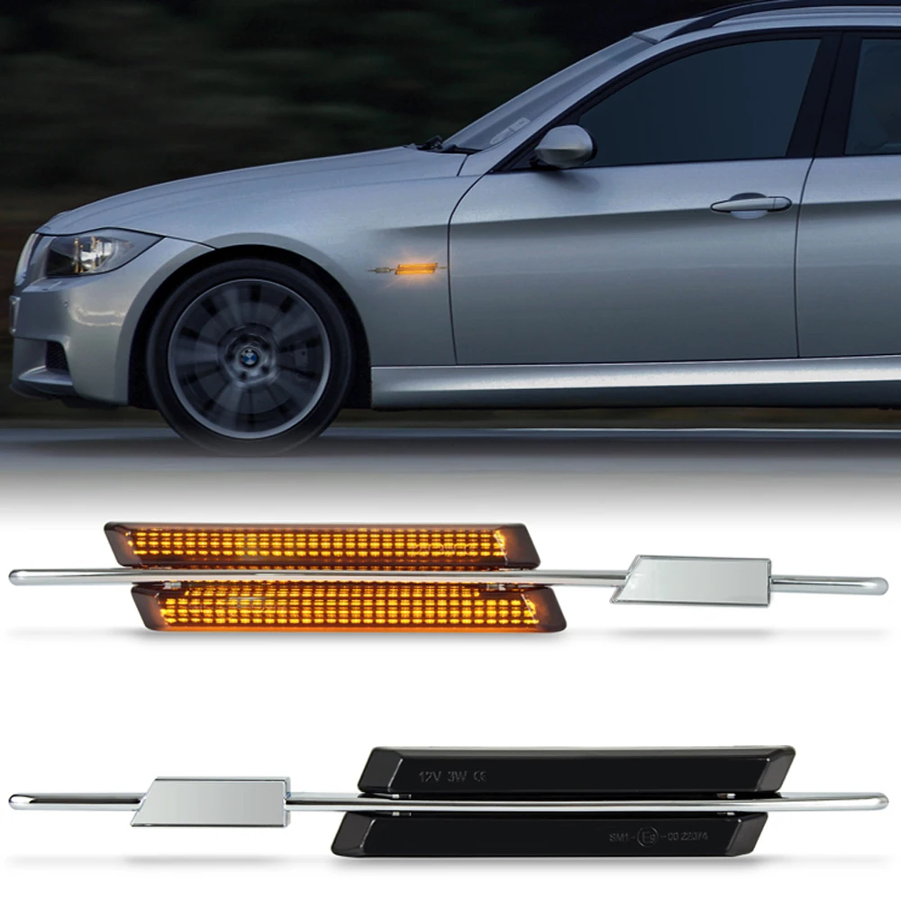 Semnalizări aripă LED BMW E90, E91, E92, E93, E60, E61, E83, E88, set 2 bucăți